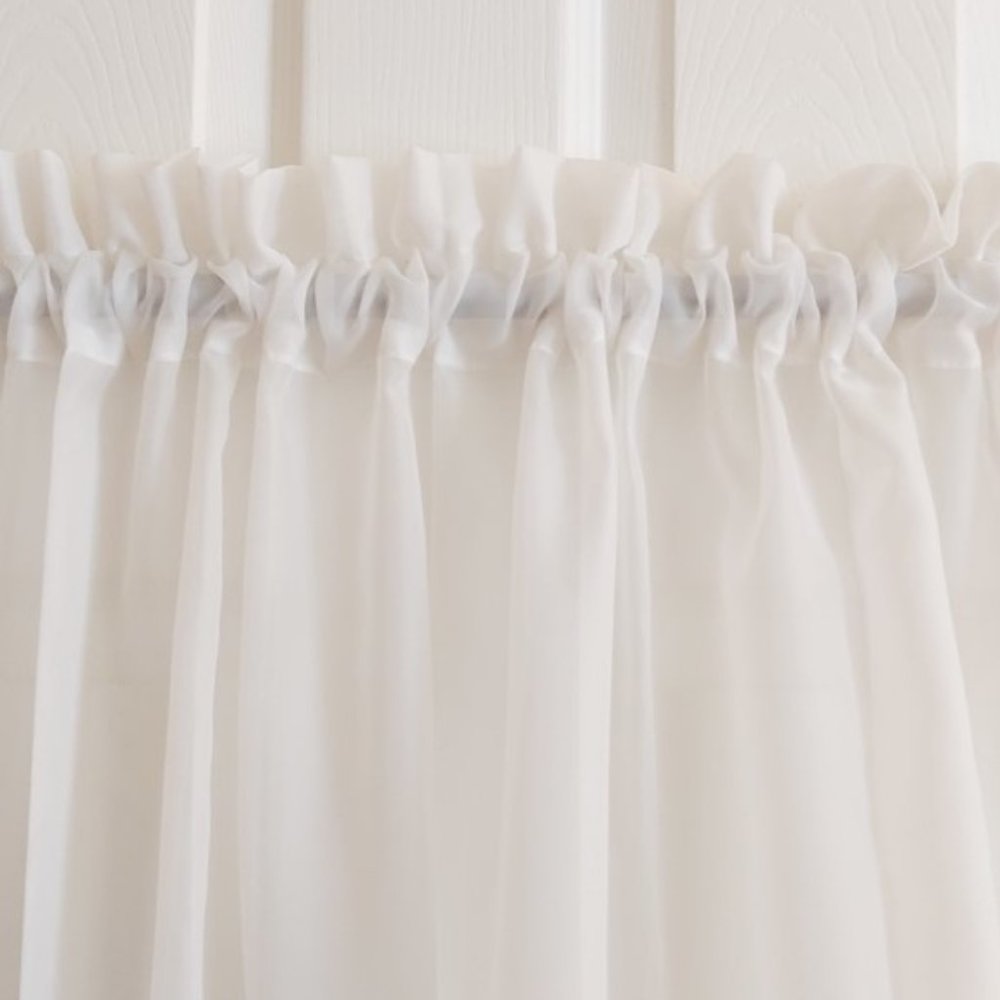 Elegant White Sheer Curtains